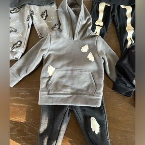 Halloween bundle, ghost two piece set and ghost sweater